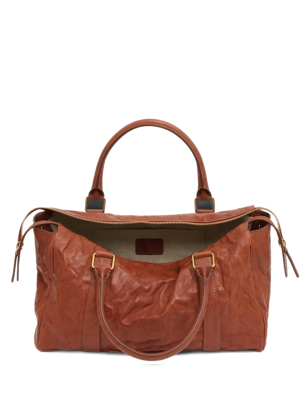 Mansur Gavriel Onda lambskin satchel bag - Marron Mansur Gavriel Onda lambskin satchel bag - Marron