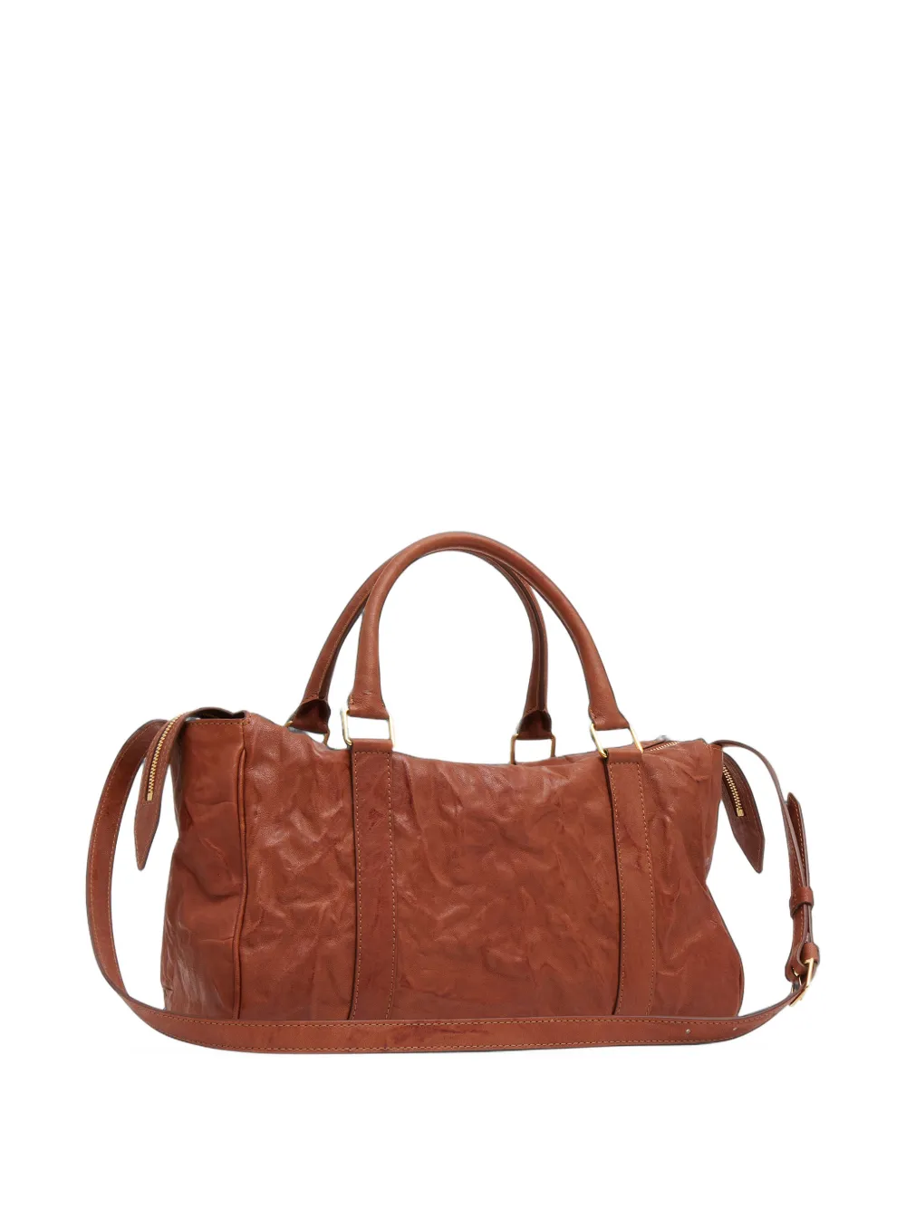 Mansur Gavriel Onda lambskin satchel bag Bruin