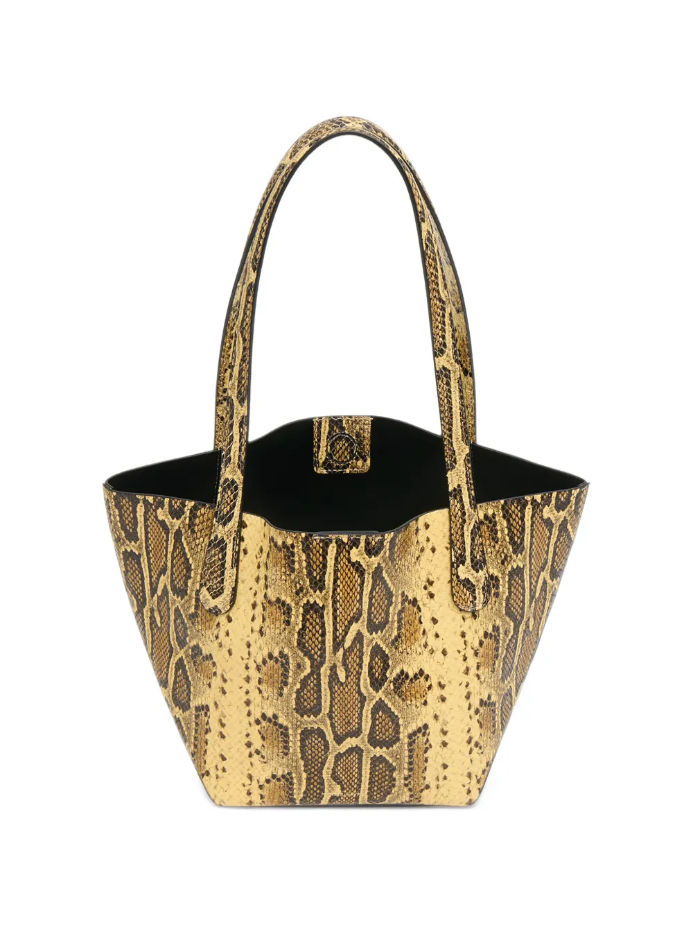 Mansur Gavriel Everyday Soft snake-effect leather tote bag Geel