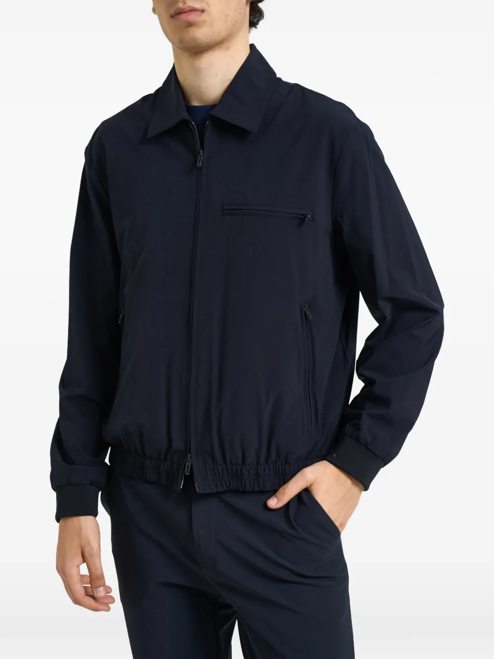 Emporio Armani nylon twill Travel Essential jacket - Blau