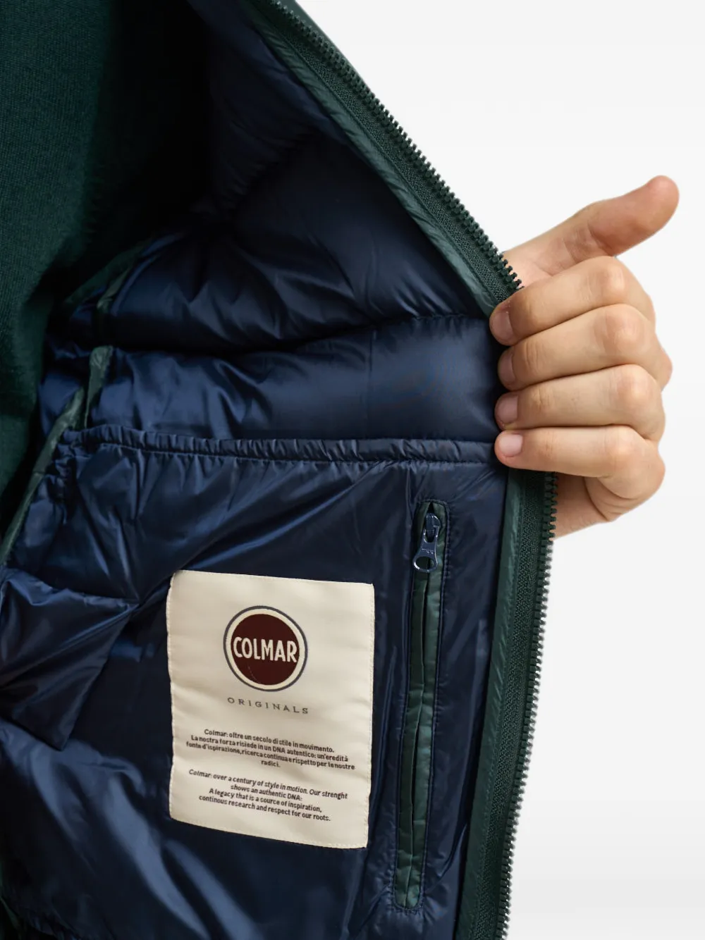 Colmar Gevoerd jack met capuchon Groen