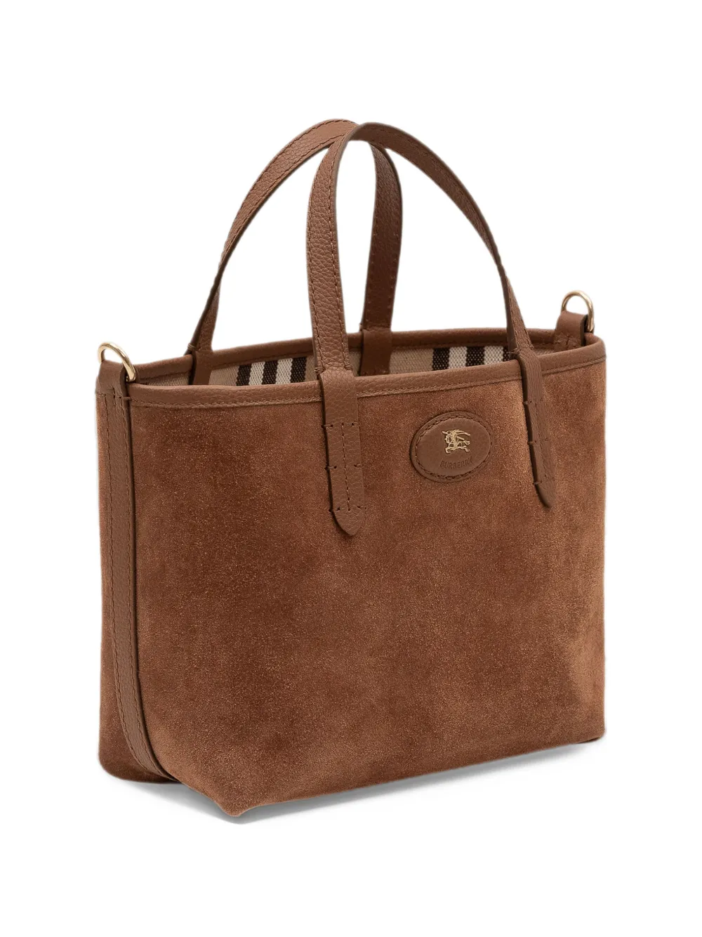 Burberry reversible suede tote bag Bruin