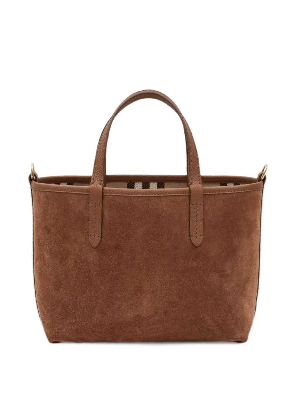 Burberry reversible suede tote bag Bruin