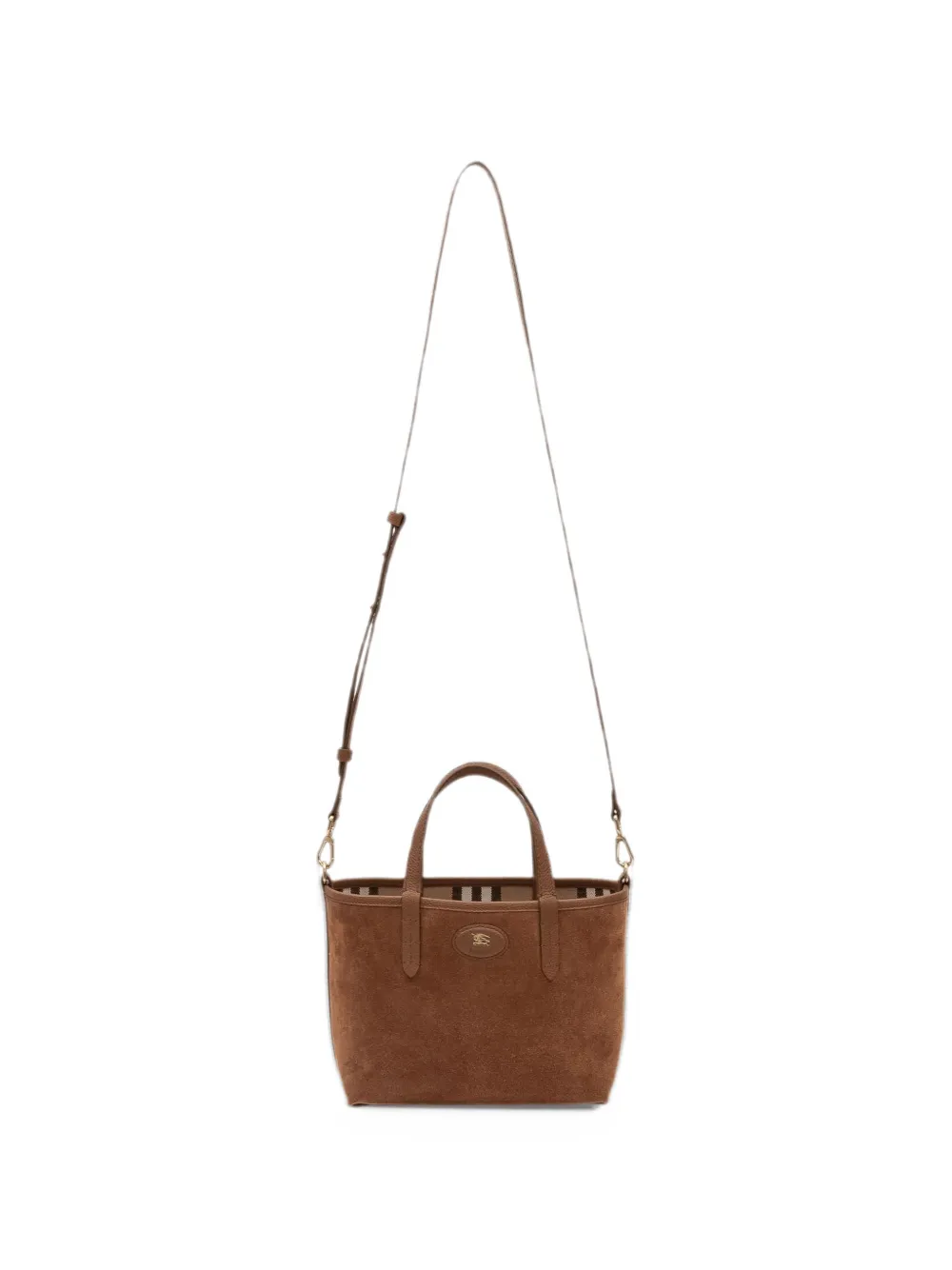 Burberry reversible suede tote bag Bruin
