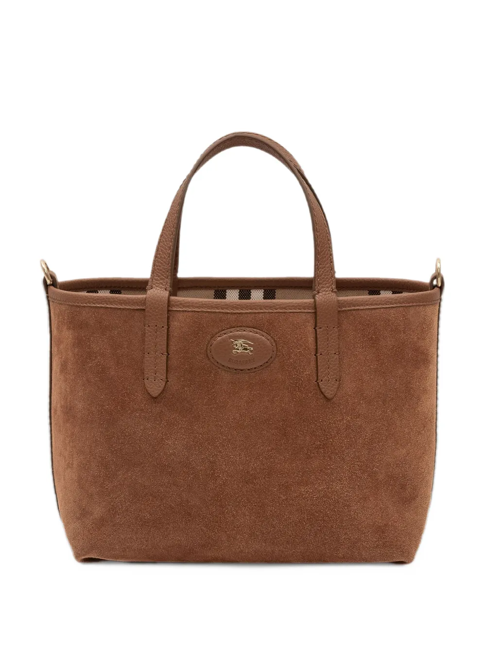 Burberry reversible suede tote bag Bruin
