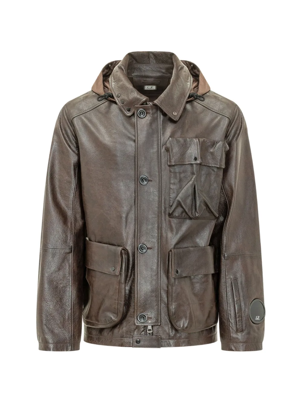 C.P. Company Mille leather jacket - Marrone