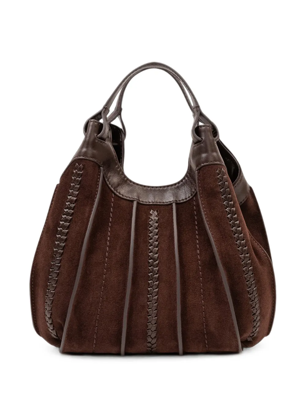 GIANNI CHIARINI Medium Dua gevlochten shopper Bruin