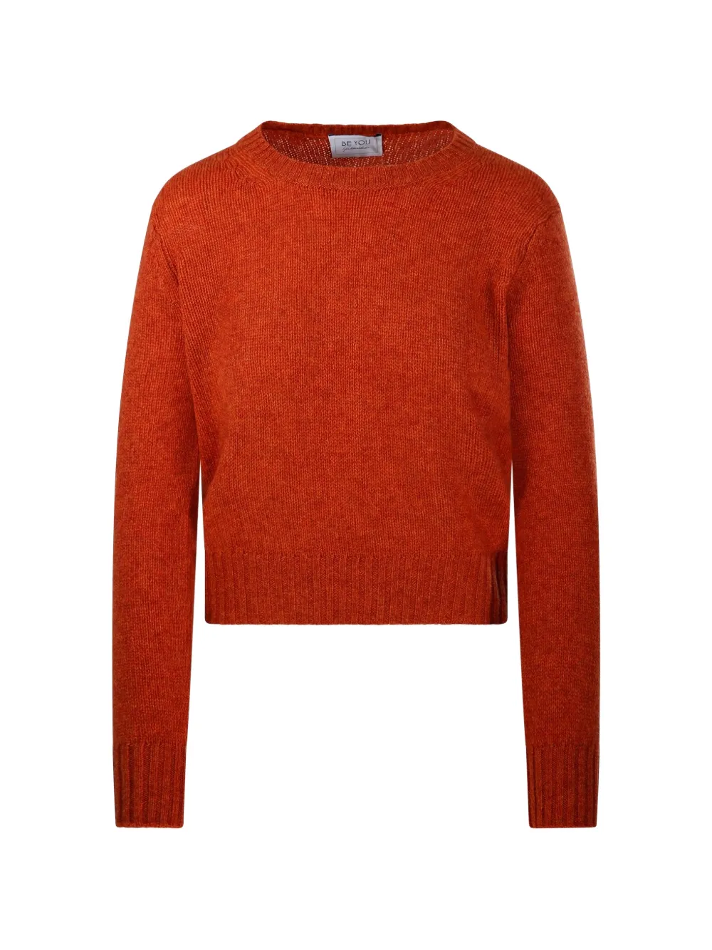 BeYou ribbed-trim sweater - Orange