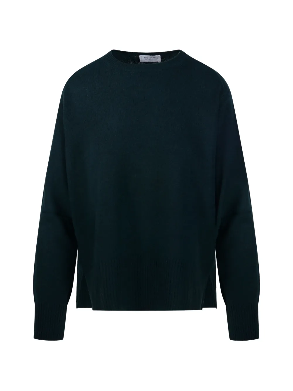 BeYou ribbed-knit crew-neck sweater - Grün