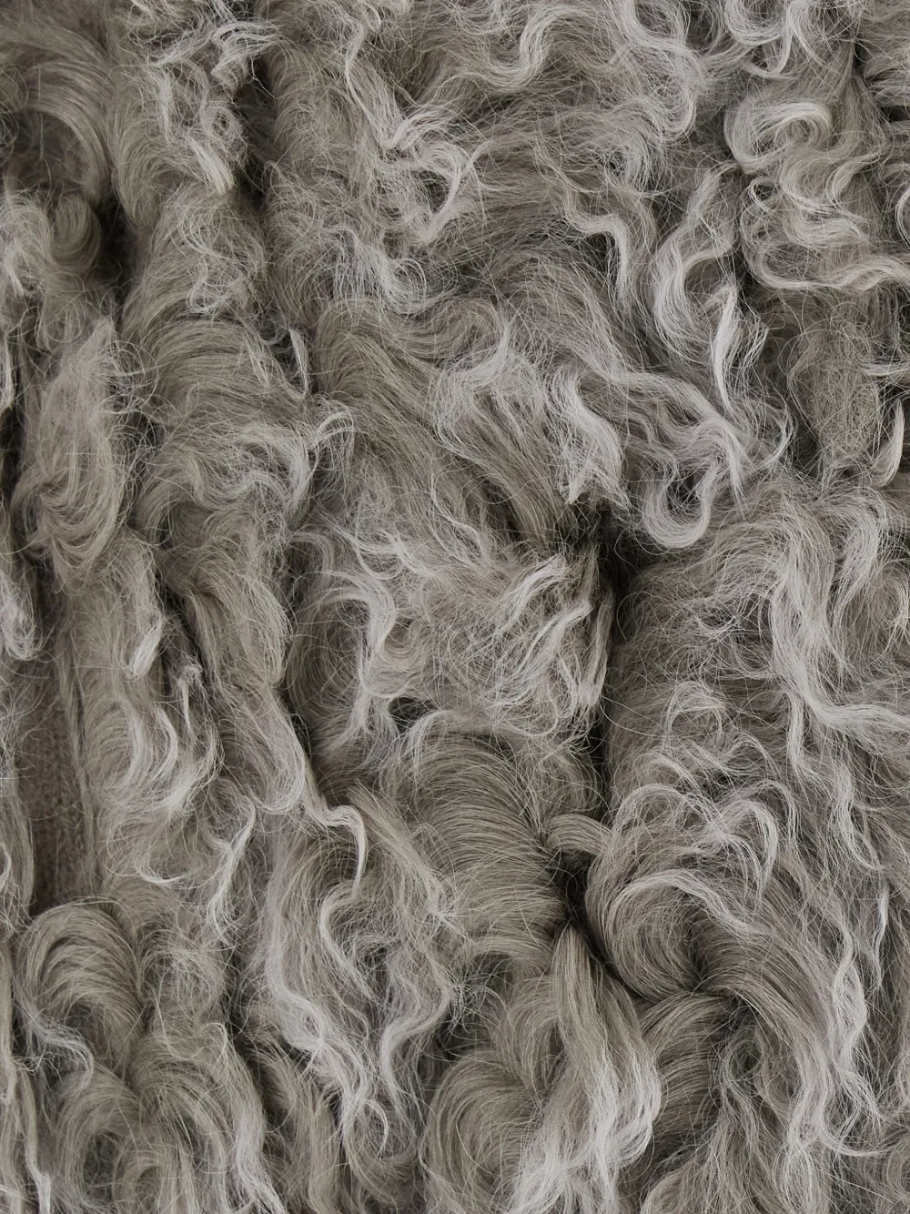 P.a.r.o.s.h Curly-knit Zip-up Jacket In 뉴트럴