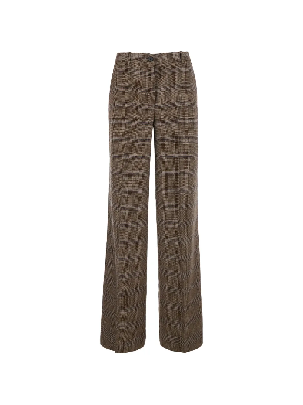 P.A.R.O.S.H. check-pattern wide-leg trousers