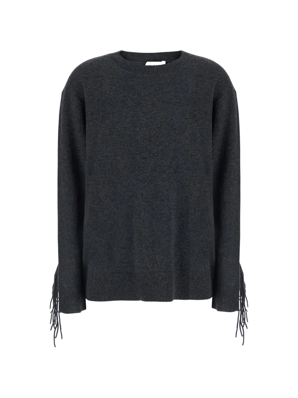 P.A.R.O.S.H. fringe-detail cashmere sweater - Grau