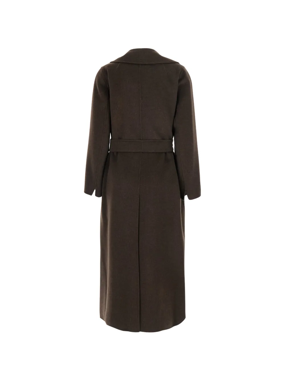 'S Max Mara Jas met gekerfde revers en ceintuur Bruin