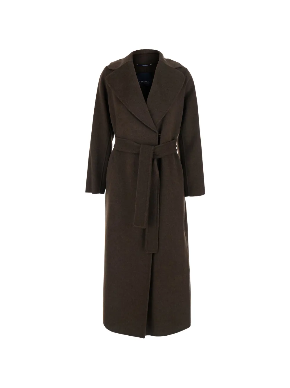 'S Max Mara belted notch-lapel coat