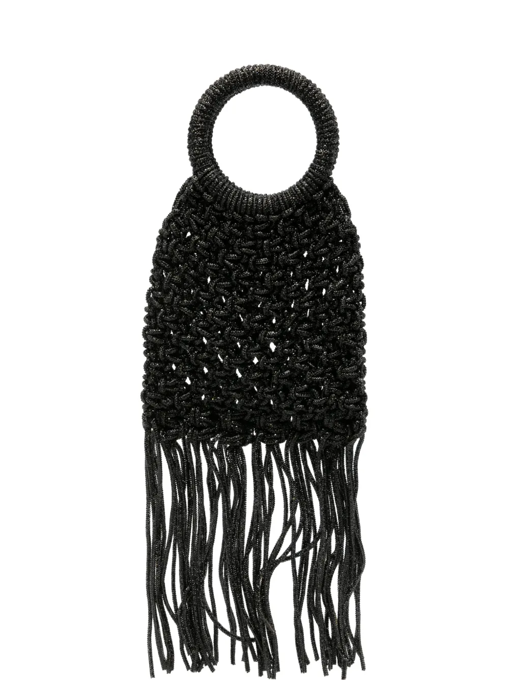 TWENTY FOURHAITCH Maronti beaded fringed tote bag · OS