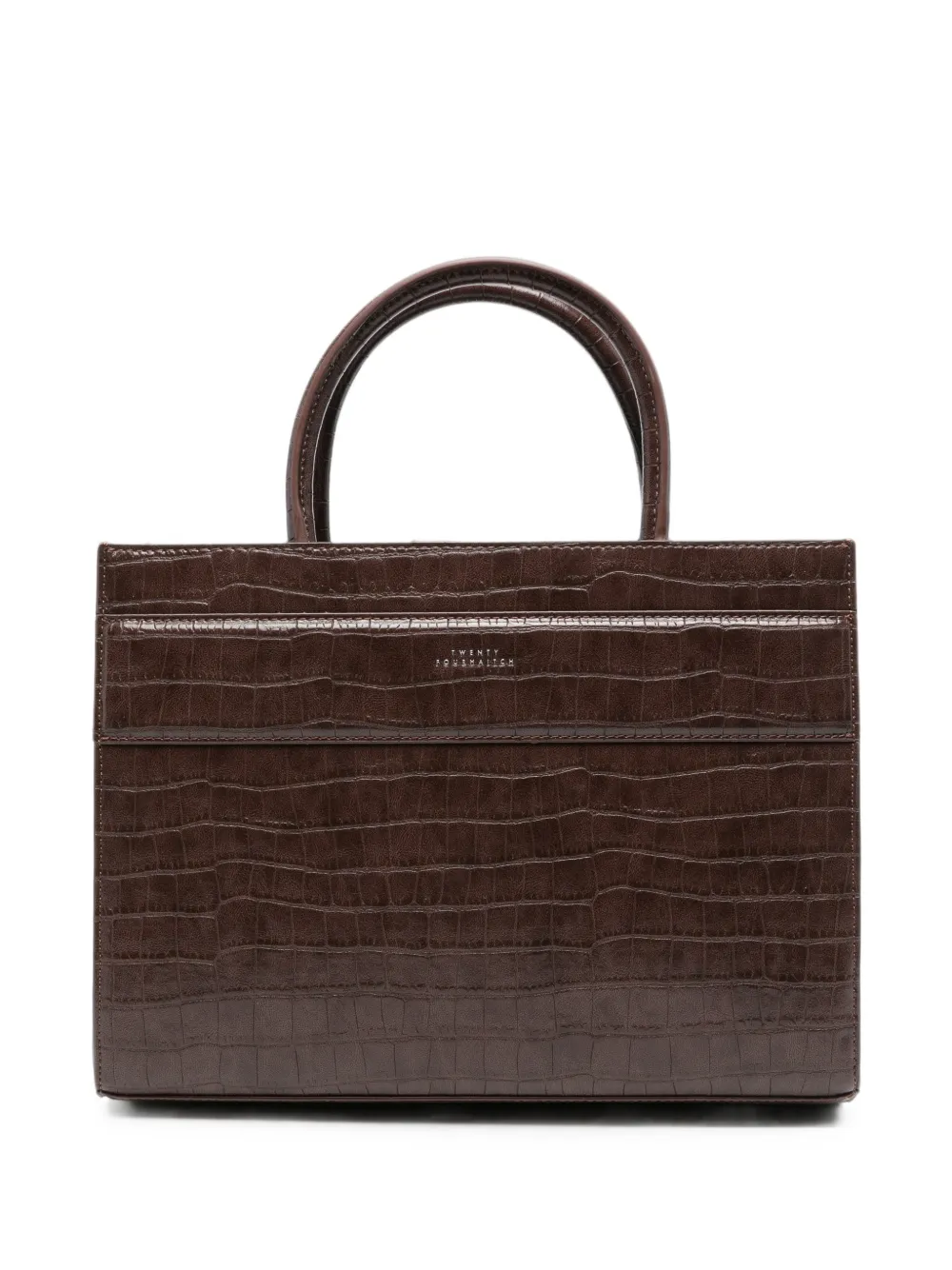 TWENTY FOURHAITCH Serane crocodile-effect leather tote bag