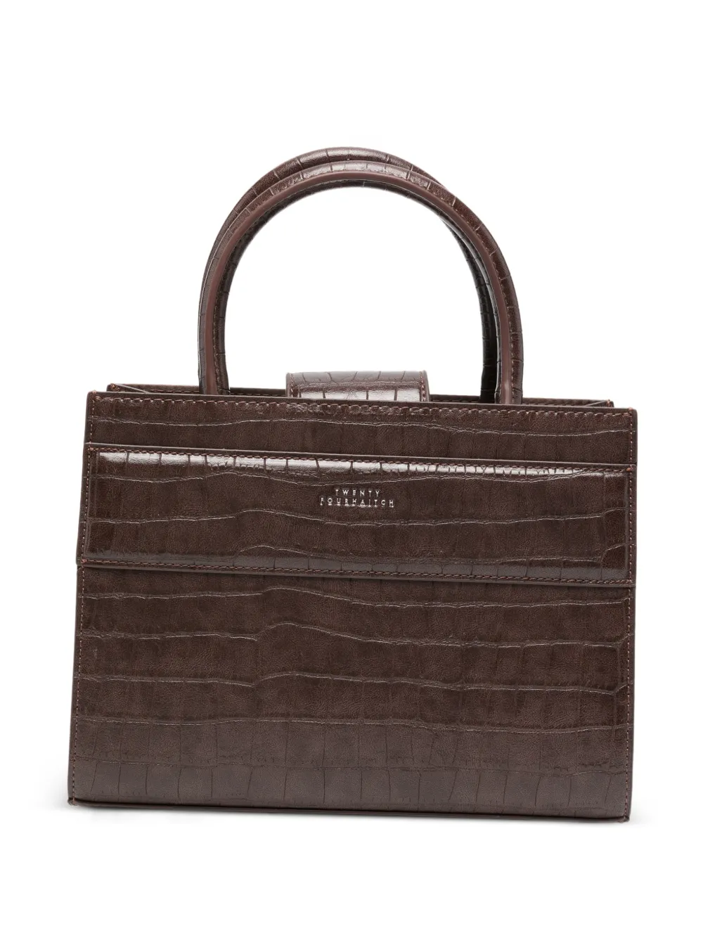 TWENTY FOURHAITCH Serane crocodile-effect shoulder bag