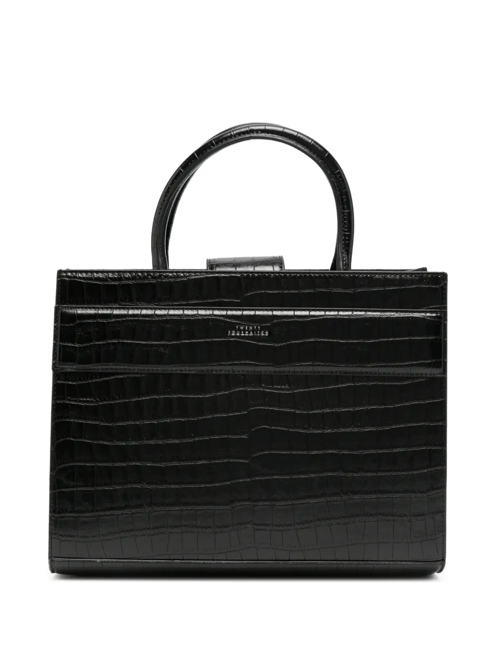TWENTY FOURHAITCH Serane crocodile-embossed leather tote bag