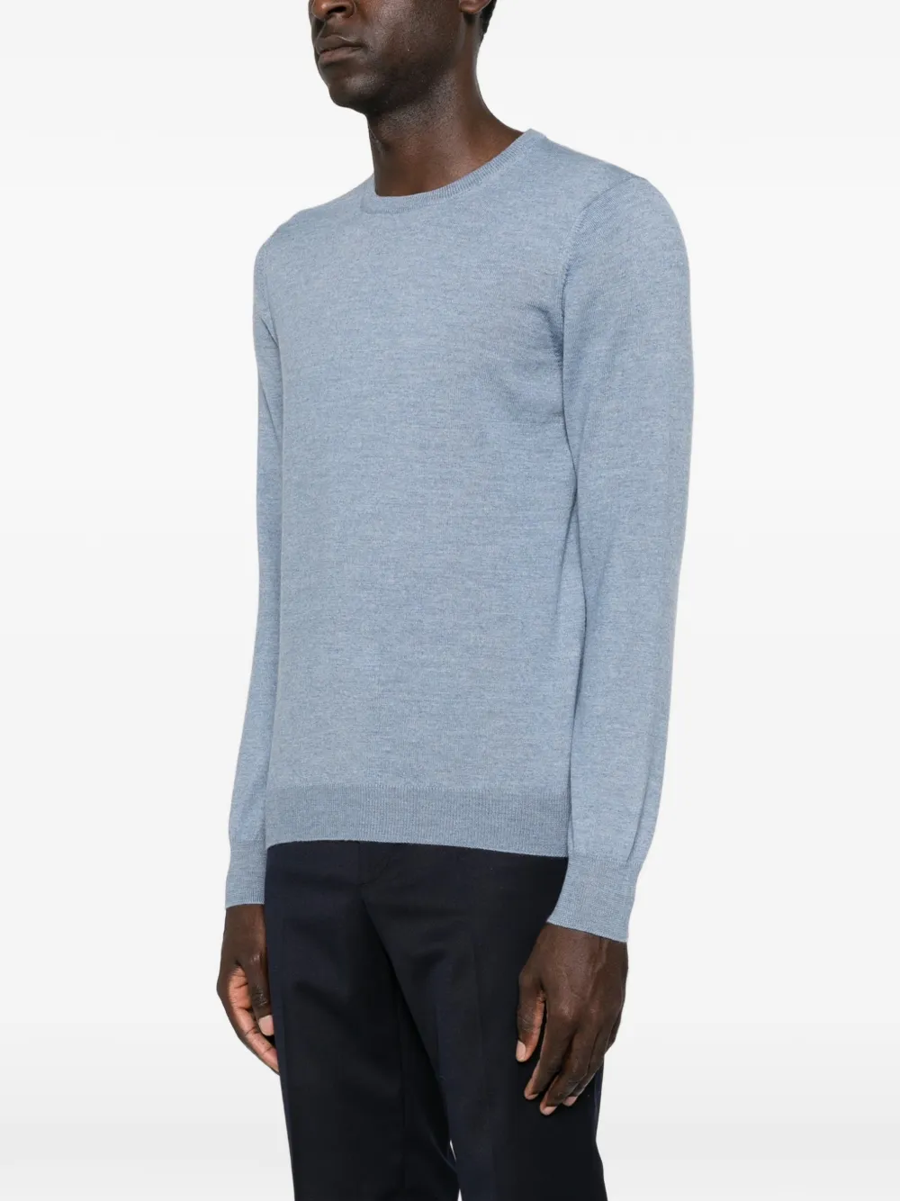 Gran Sasso Trui met hoge hals Blauw