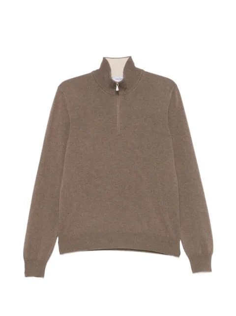Gran Sasso quarter-zip knitted sweater