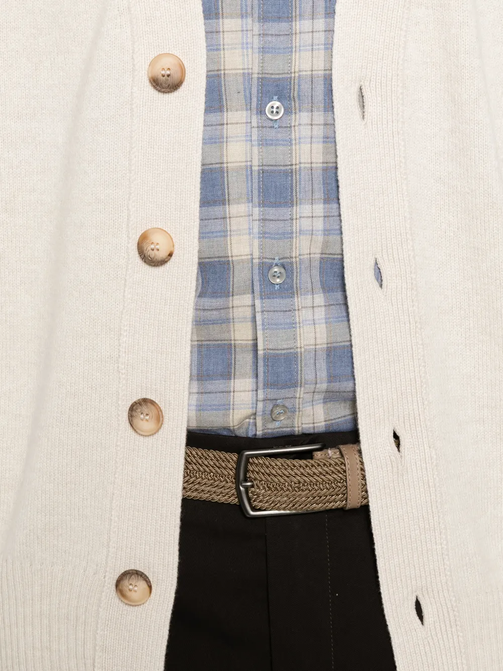 Gran Sasso Vest met V-hals Beige
