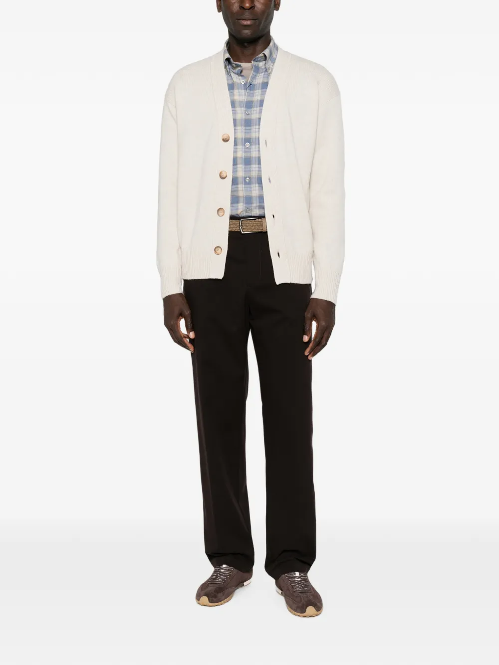 Gran Sasso Vest met V-hals Beige