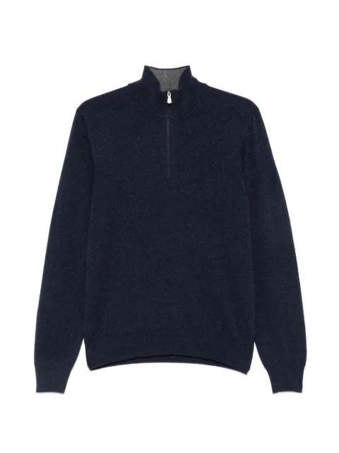 Gran Sasso quarter-zip knitted sweater