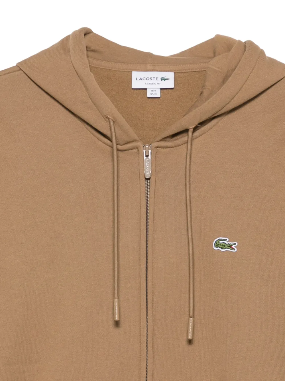 Lacoste Hoodie met logopatch Bruin
