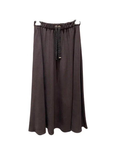 Herno drawstring-waist maxi skirt