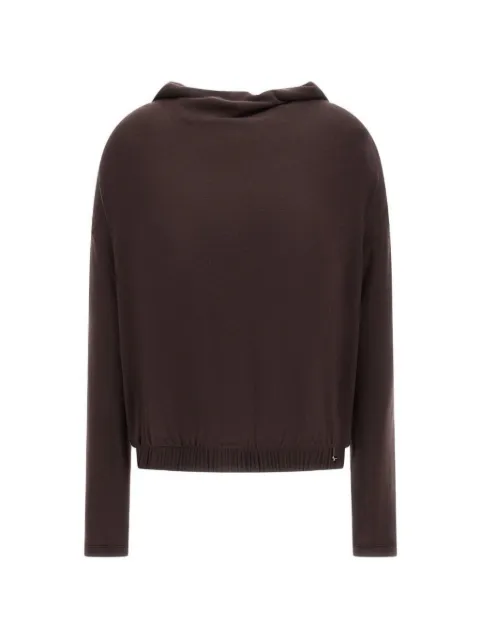 Herno cowl-neck long-sleeve sweater