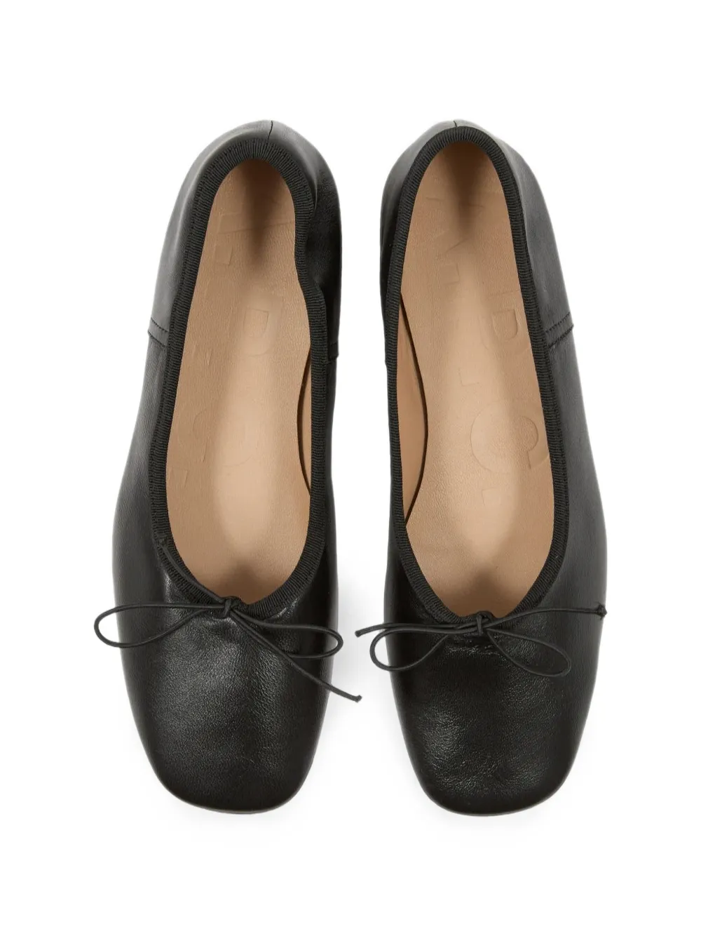 A.P.C. bow-detail ballet flats Zwart