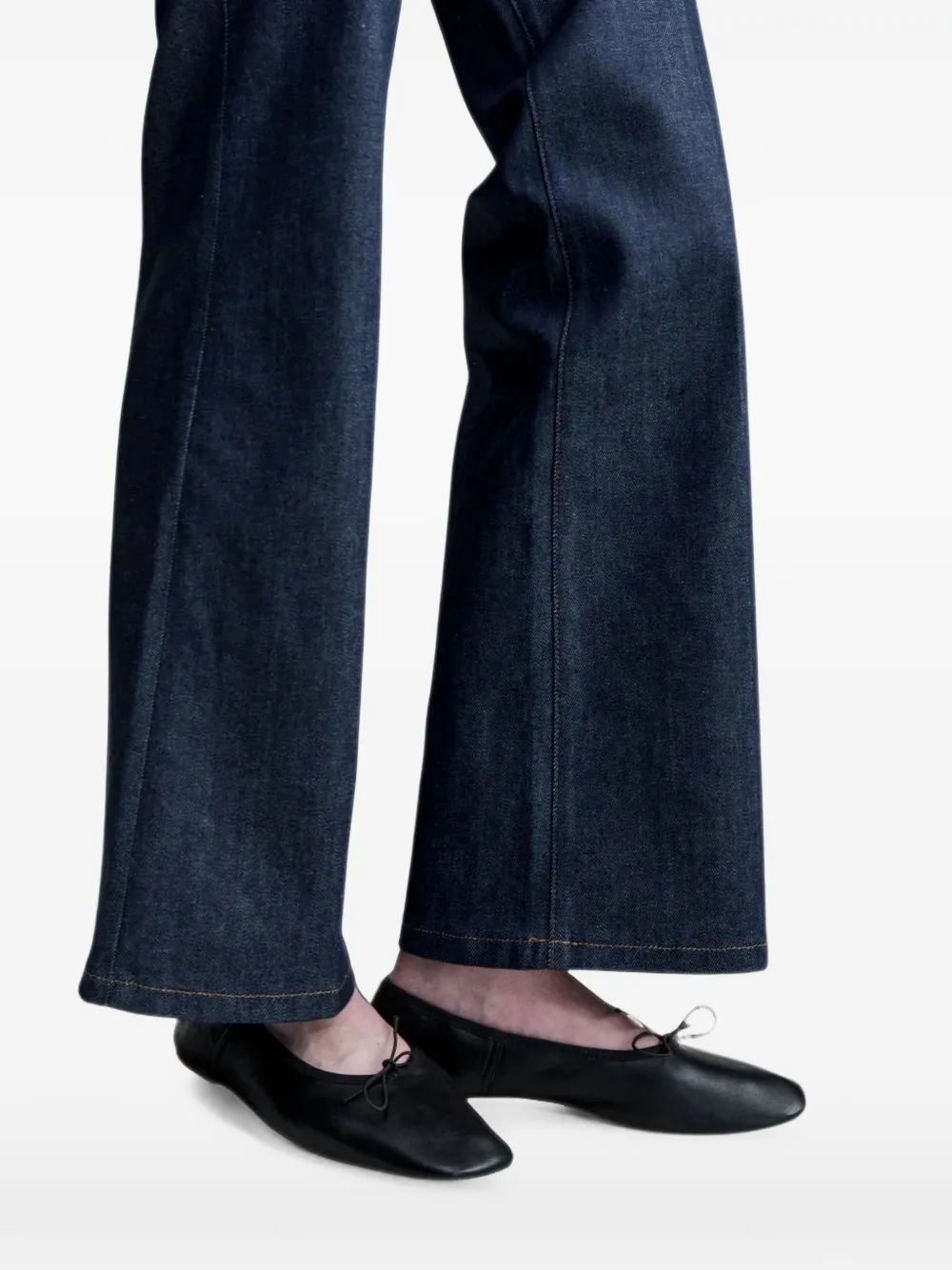 A.P.C. bow-detail ballet flats Zwart