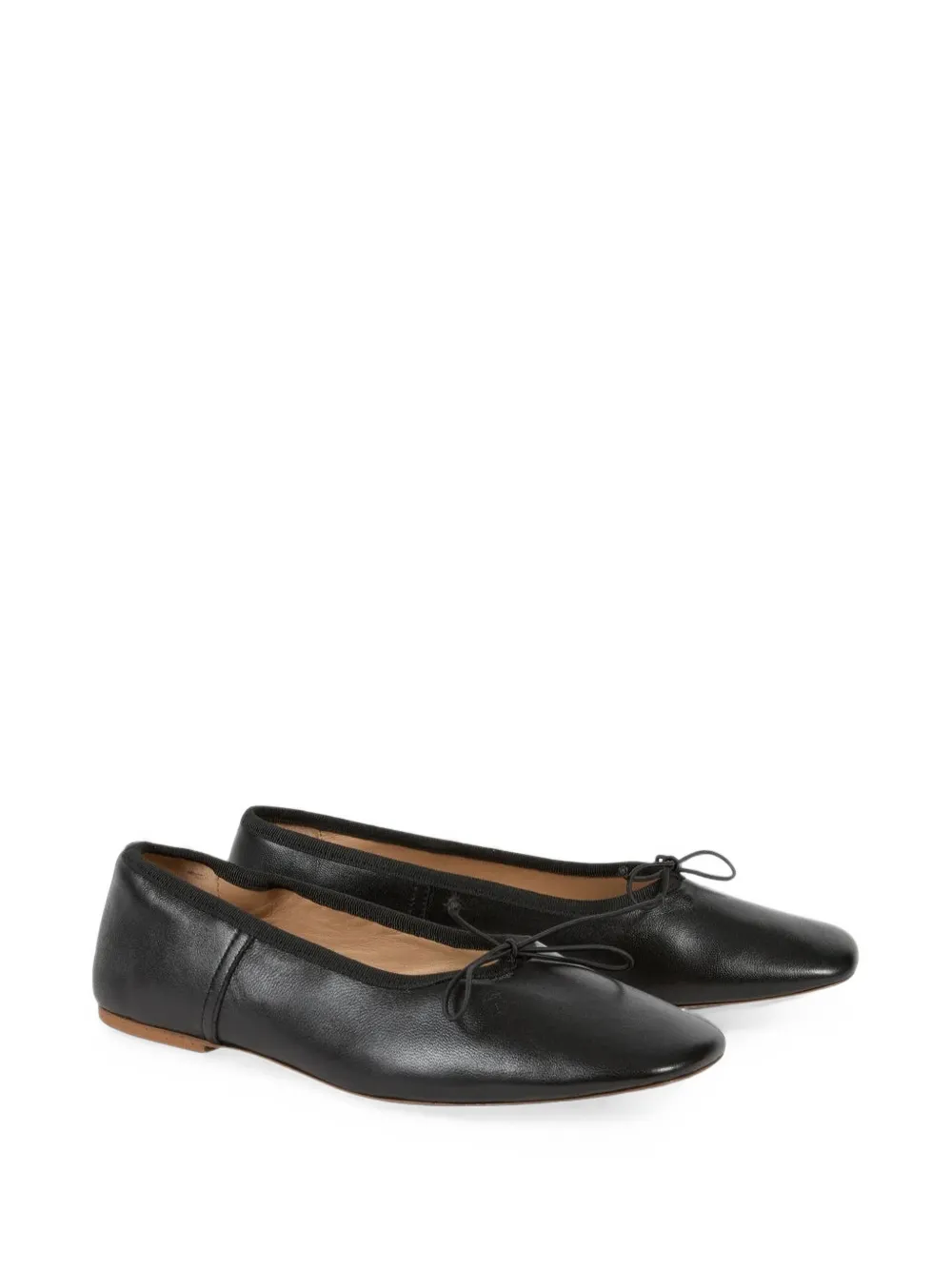 A.P.C. bow-detail ballet flats Zwart