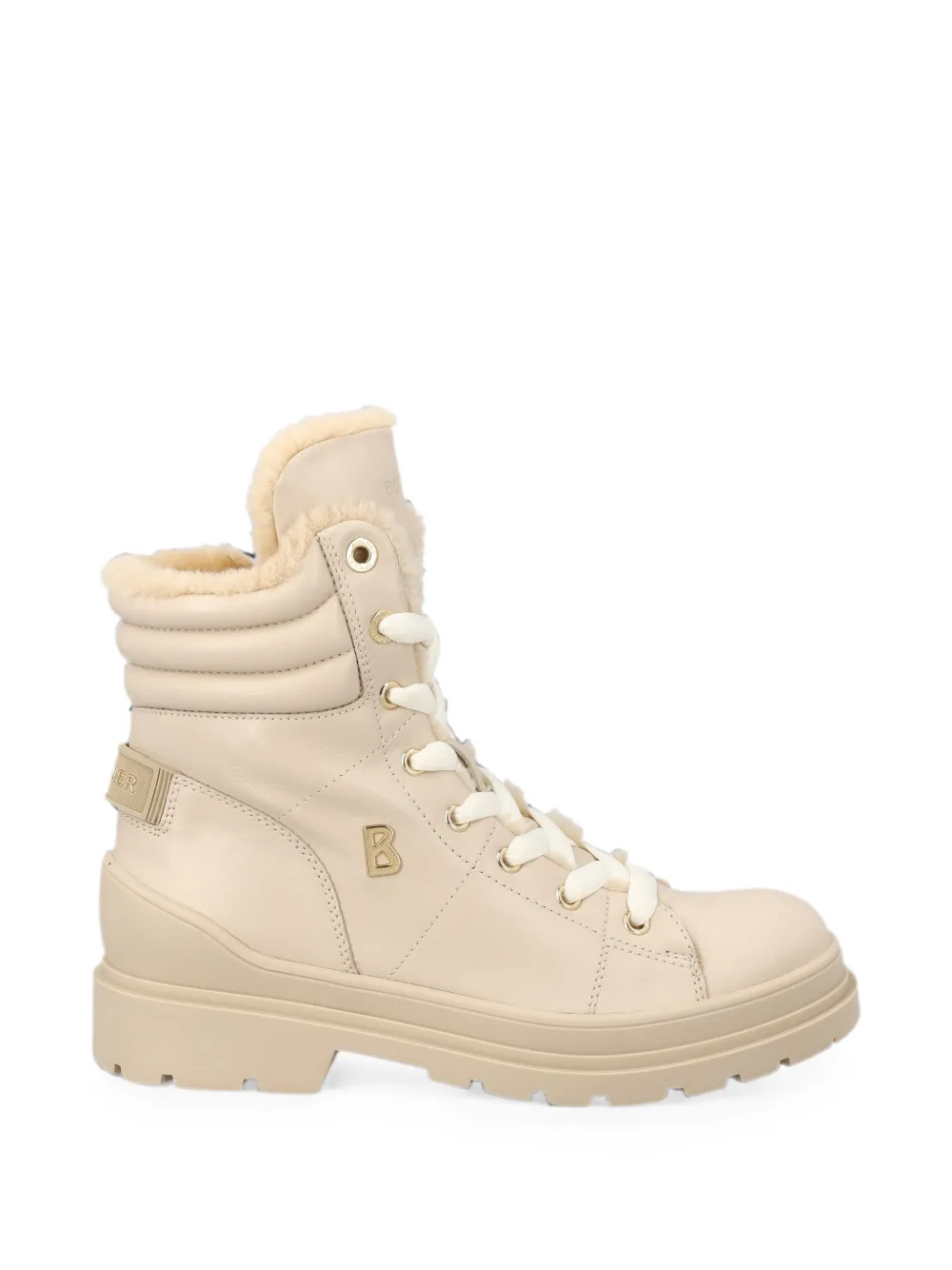 BOGNER quilted leather ankle boots - Nude