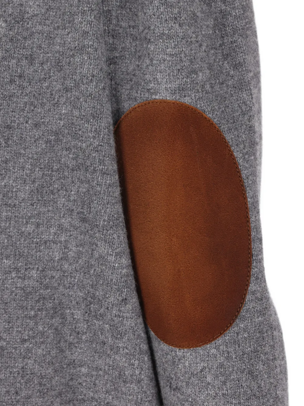 Prada Vest van scheerwol met suède vlakken Grijs