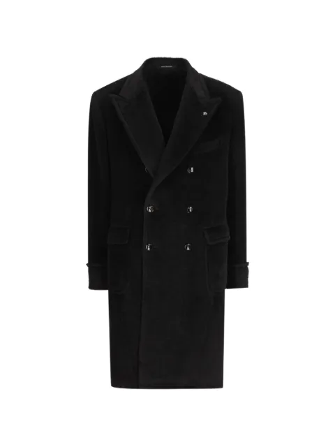 Tagliatore double-breasted peaked-lapel coat