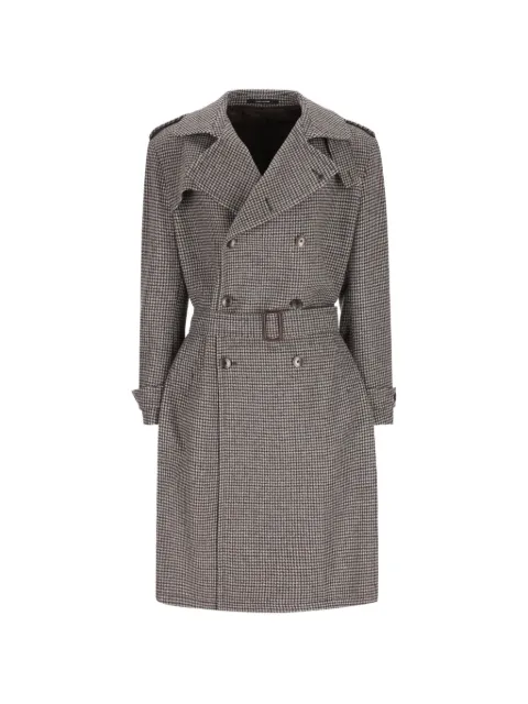 Tagliatore Born houndstooth-pattern double-breasted coat