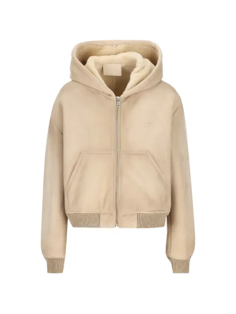 Prada shearling-lined hooded jacket