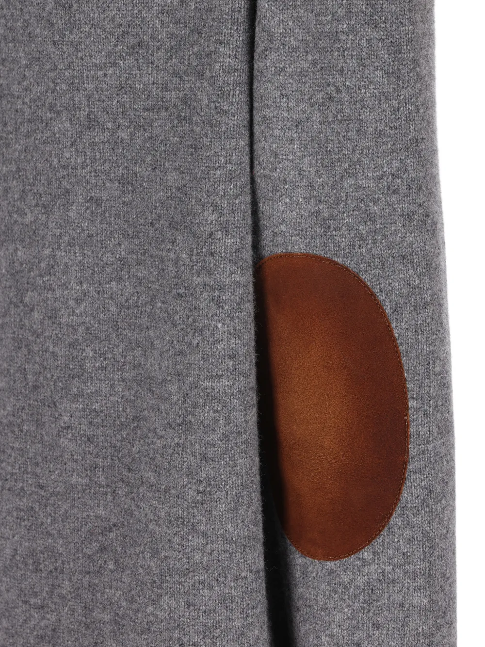 Prada suede-panelled wool cardigan Grijs