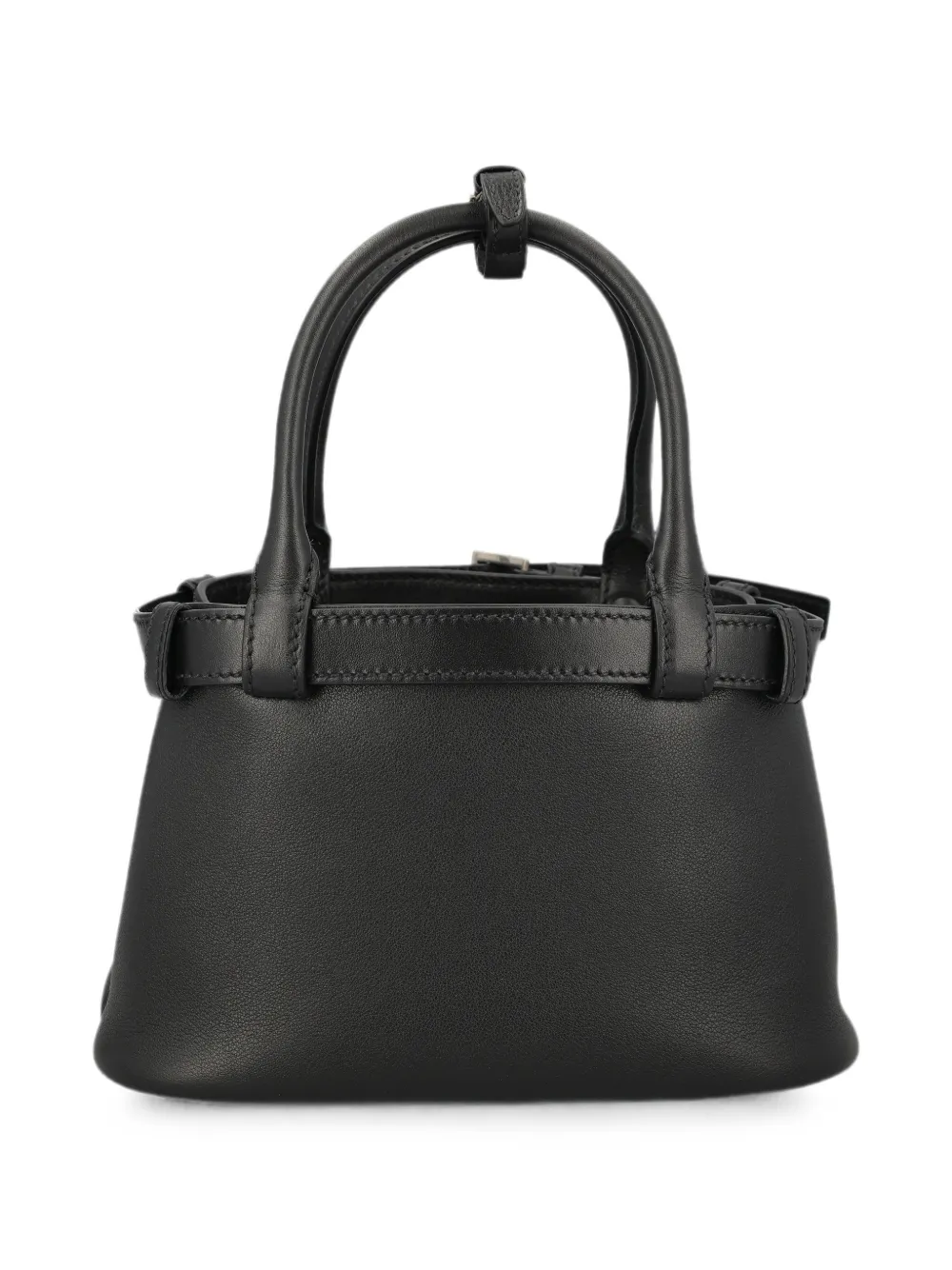 Prada Kleine leren tas met gespriem Zwart