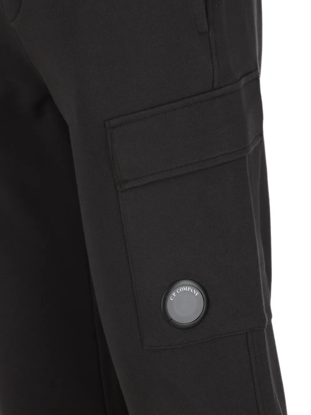 C.P. Company Diagonal Raised Fleece Lens cargo trainingsbroek Grijs