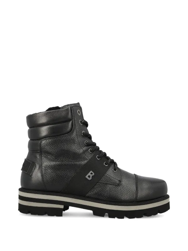 Bogner Lace-up Padded-collar Ankle Boots in Black