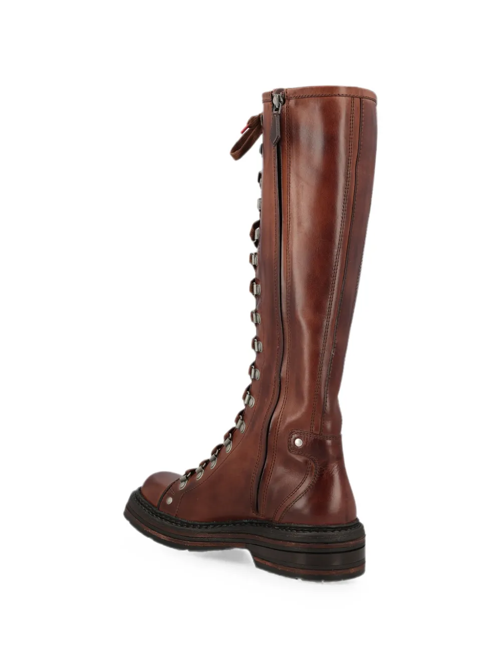 Miu lace-up leather boots Bruin