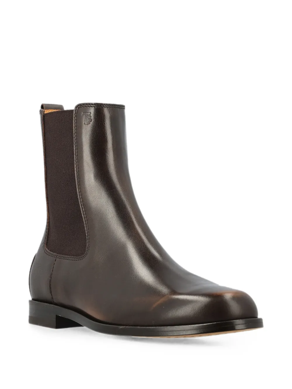 Tod's Gommino-studded leather Chelsea boots Bruin
