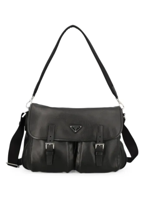 Prada leather shoulder bag