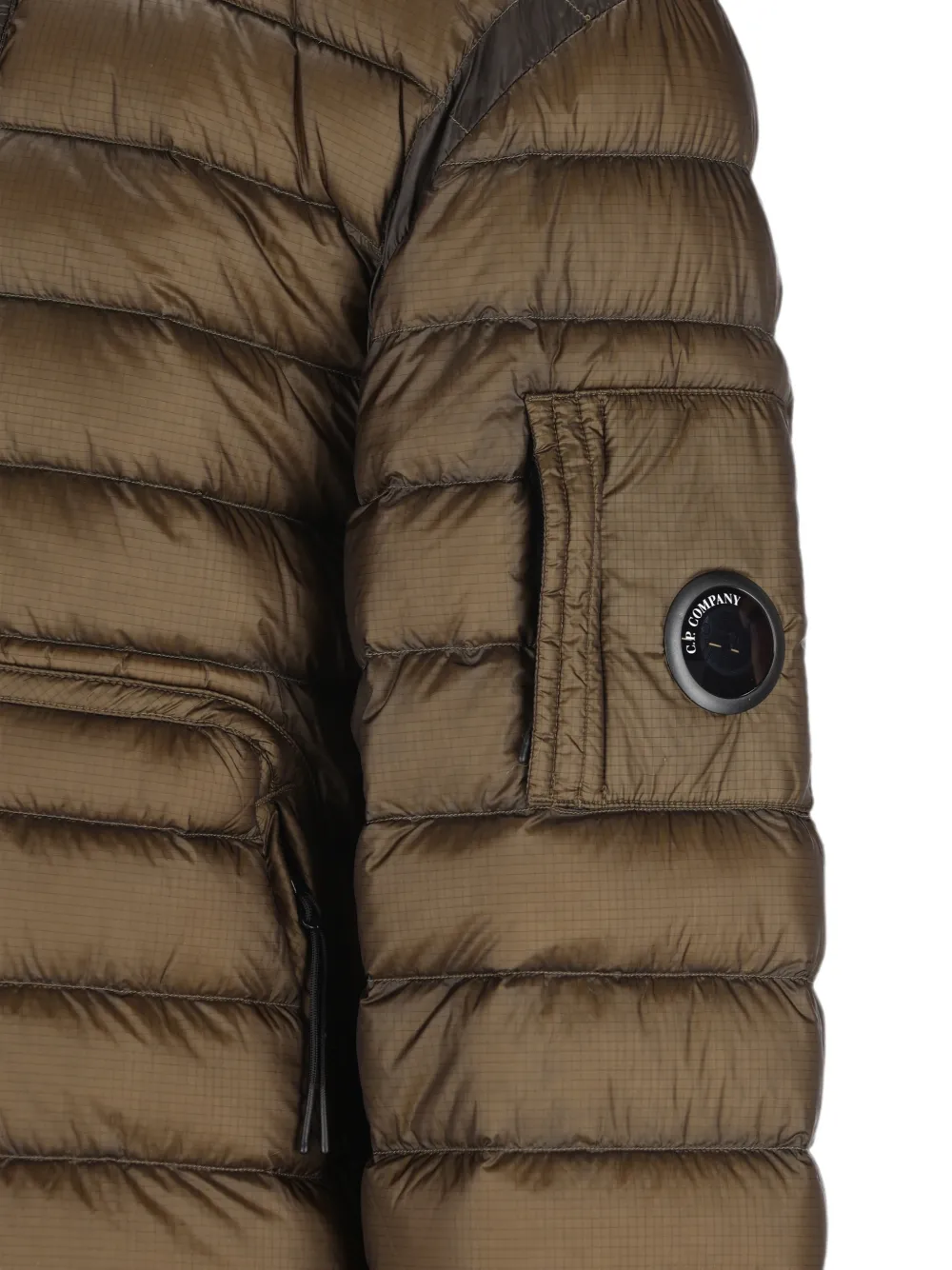 C.P. Company Gewatteerd jack met Lens-detail Groen