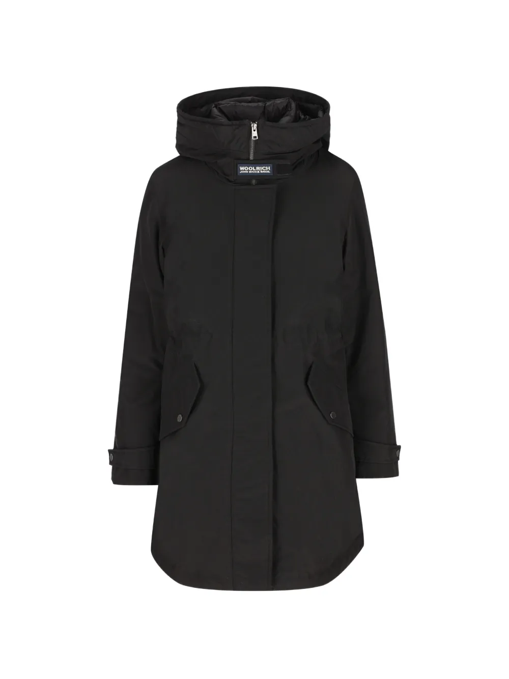 Woolrich hooded padded coat - Schwarz