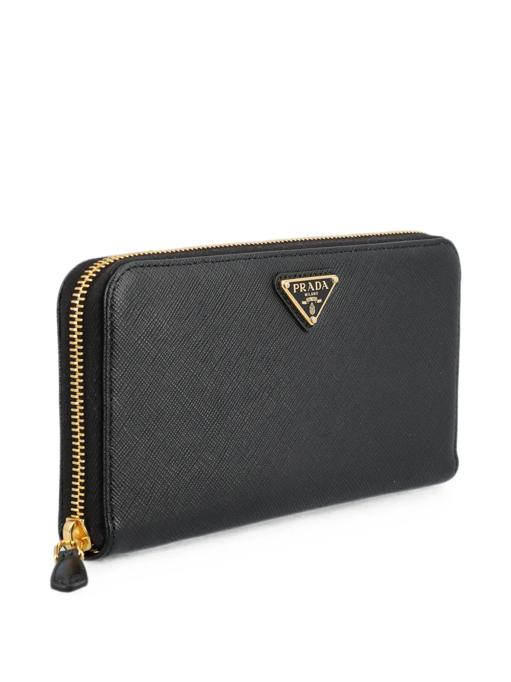 Prada Portemonnee van saffiano leer Zwart