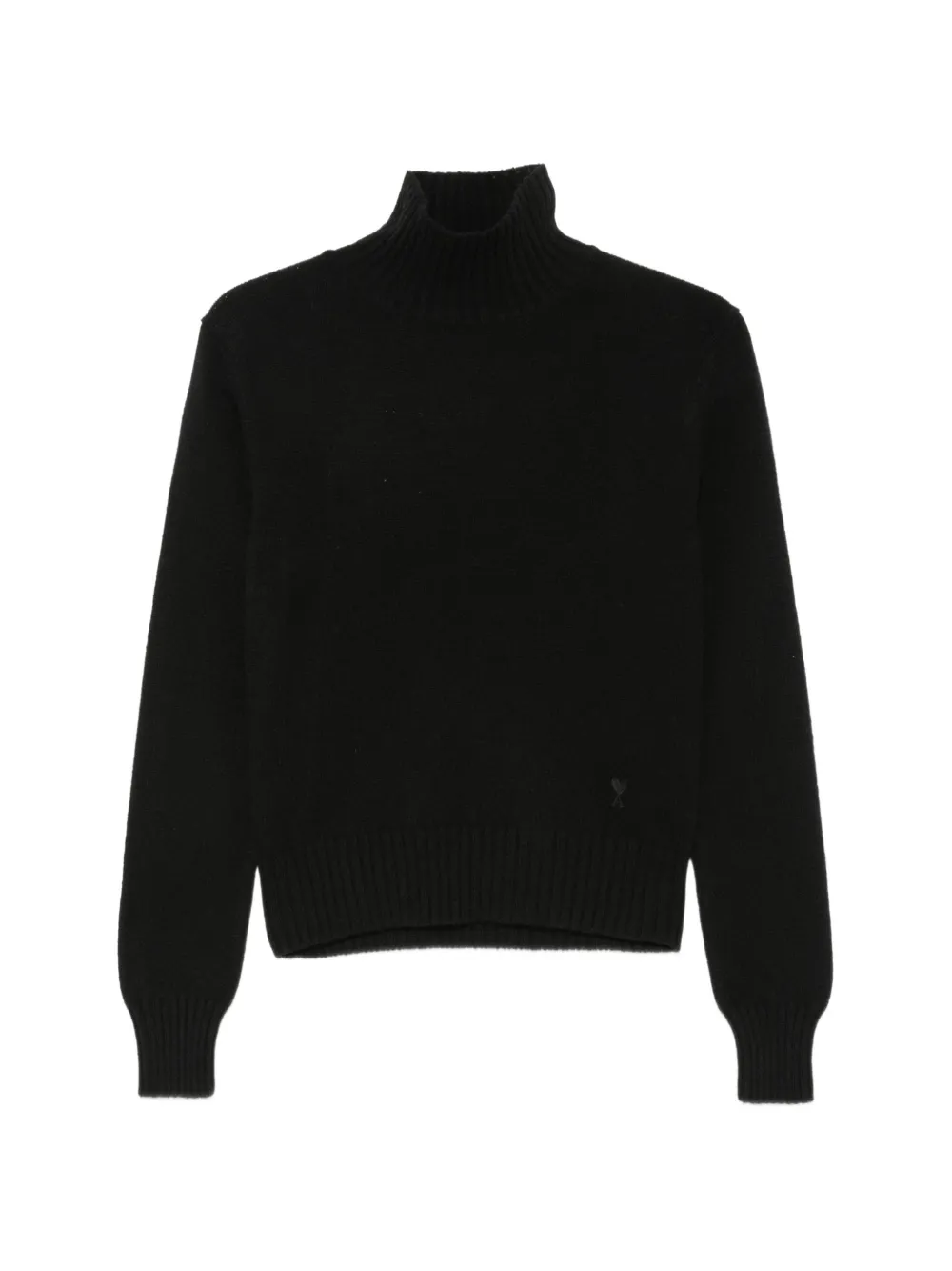 AMI Paris Ami de Coeur roll-neck sweater - Nero