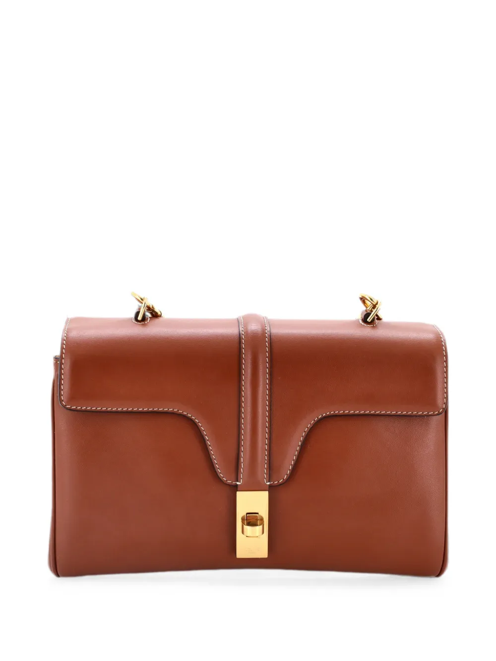 Celine Pre-Owned Soft 16 Bag Smooth Calfskin Teen shoulder bag - Braun